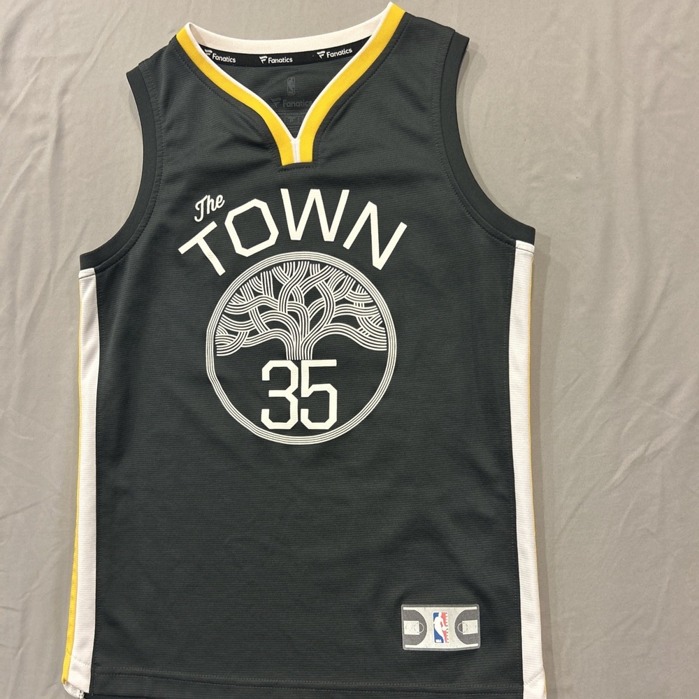 Fanatics Kevin Durant The Town Golden State Warriors NBA Jersey Size Y‎ Small